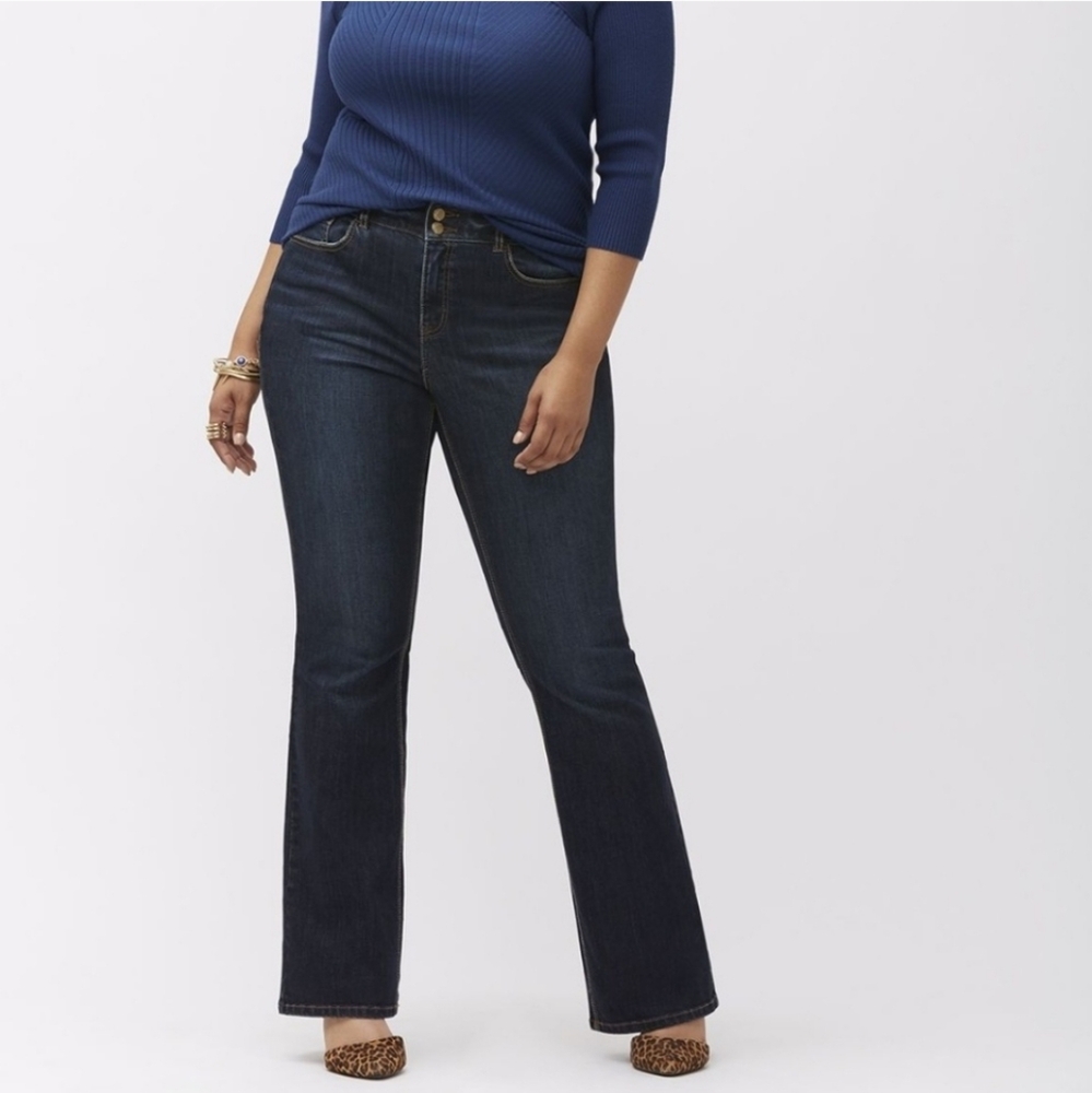 NWT Lane Bryant T3 Technology Dark Wash Bootcut Jeans